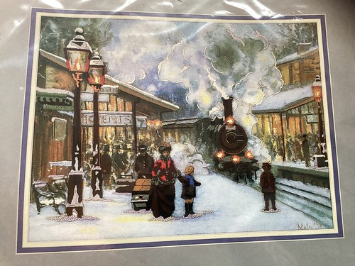Vintage sunset snow steam - sunset,