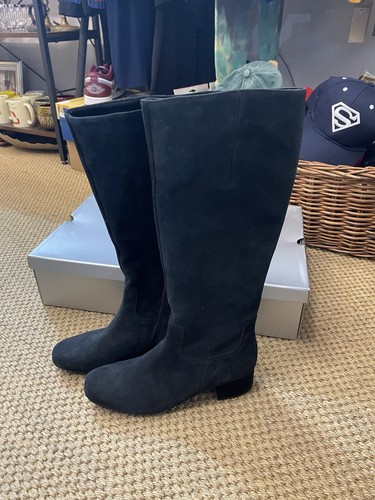 Gabor knee high black suede - knee-high,