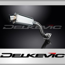 HONDA VFR750 1990-1993 HI LEVEL 225mm OVAL STAINLESS SILENCER EXHAUST KIT