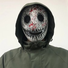 Horror white Smile Mask With