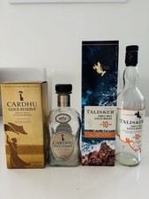 Taliska And Cardhu Golden Reserve Whiskey Empty Bottles X2