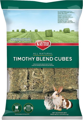 High fibre timothy hay cubes - timothy,