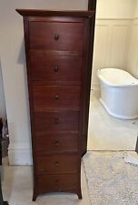 Tall hardwood slimline chest