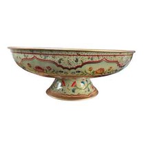 Vintage Floral Tin Footed