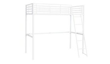 Riley High Sleeper Metal Bed Frame White Kids Bedroom Furniture