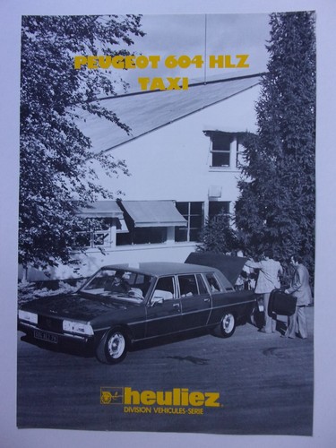 Peugeot 604 hlz - 604, limousine