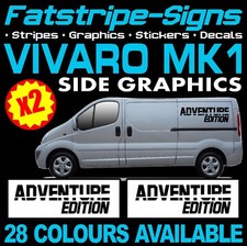 to fit VAUXHALL VIVARO MK1 VAN MOTORHOME VINYL GRAPHICS STICKERS DECALS CAMPER