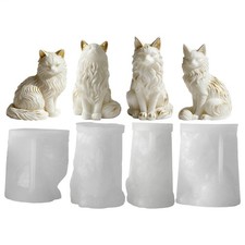 3D Cat Silicone Candle Mold