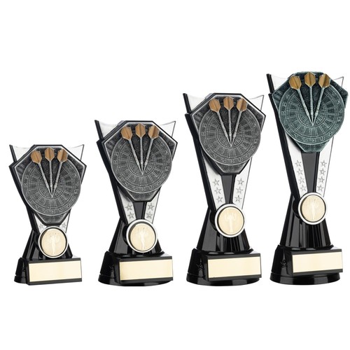 Black silver power darts - black/silver, v-power