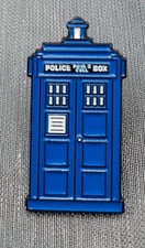 Tardis Pin In Organza Gift Bag.