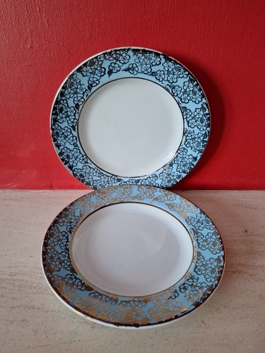 Two georgian side plates - georgian,
