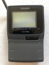 CASIO TV-770D - Colour PAL UHF Handheld TV 1999 - Excellent for Spares or Repair