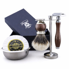 5PCS Maroon Antique Shaving