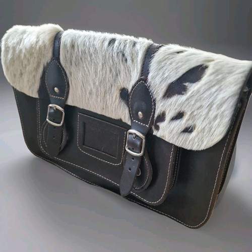 Vtg style leather fur - , robert