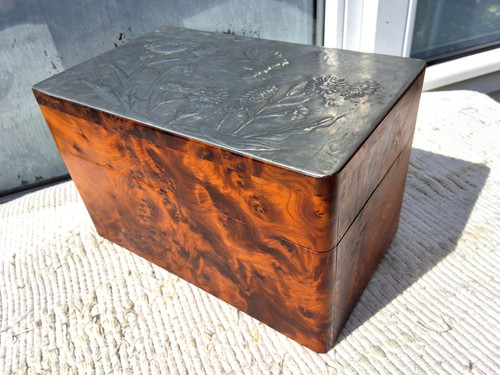 Thuya wood embossed pewter - thuya,