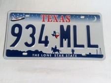 selection of american number plates sold each