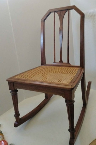 Vintage kids oak rocking - vintage,