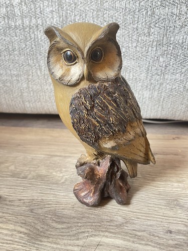 Salco vintage wooden owl - wooden,