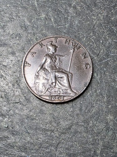 1901 great britain farthing - britain,