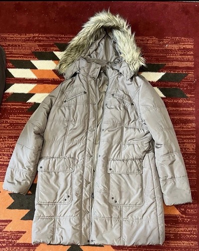 Taupe woman long coat - long,