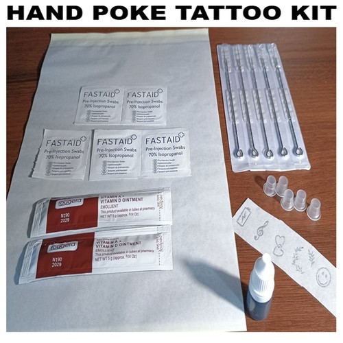 Stick poke tattoo kit - tattoo, hand