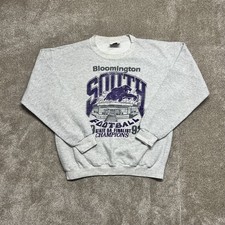 Vintage Lee Heavy Cotton 90's Bloomington South Football Sweatshirt Sz Medium