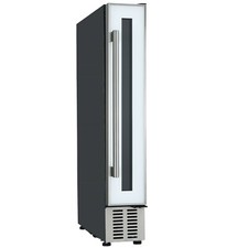 Cookology CWC150WH 15cm Wine Cooler in White Glass, 7 Bottle Cabinet