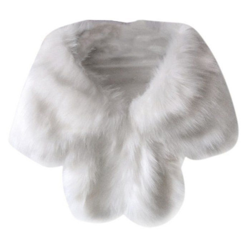 Winter women faux fur shawl - women's,