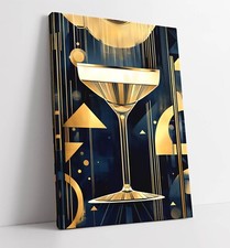 GOLD GLASS OF CHAMPAGNE ART