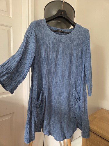 Grizas silk linen crinkled - &,