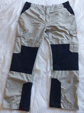 Bear Grylls Craghoppers Survivor Trousers Mens Metal & Black Size W38 Short L29