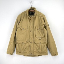 Barbour Sporting Traveller Bush Jacket Mens Large Brown Military Utility Hunting