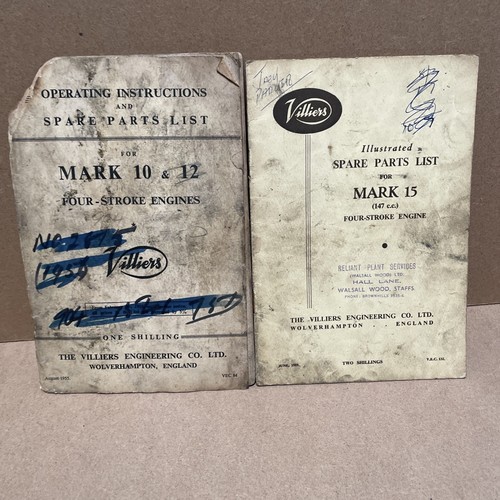 Villiers spare parts - villiers, list