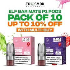 ELF Bar Mate 500 P1 Prefilled Replacement Pods | Pre-Filled | PACK OF 10