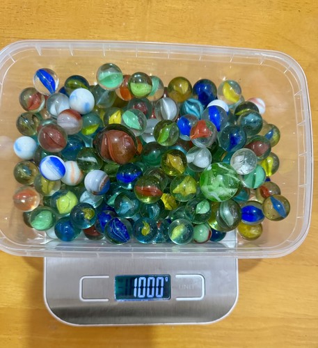 Vintage glass marbles job - glass,