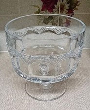 New Other Unbranded Faceted Trifle/Desert Bowl Footed H 8 In D 7.5 In