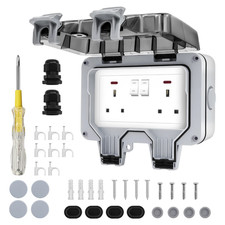 OUTDOOR 2 GANG RCD DOUBLE