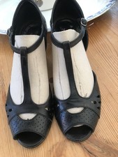 Black Jones Bootmaker peep toe