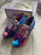 Irregular Choice Women's Gorgeous Gift Rainbow  Bow Uk 9 EU 43 Shoes Heels Boxed
