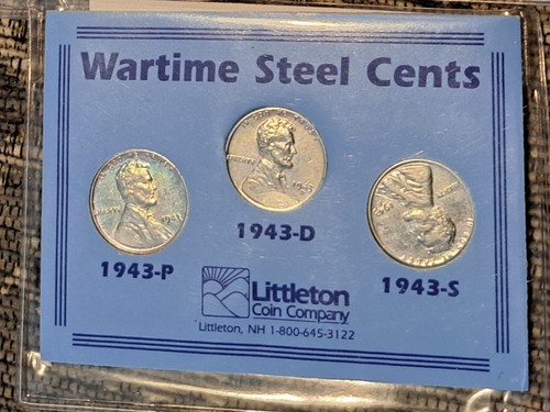 American wartime steel cents - american,