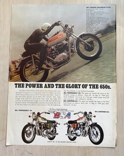 70s bsa vintage - vintage, motorcycle