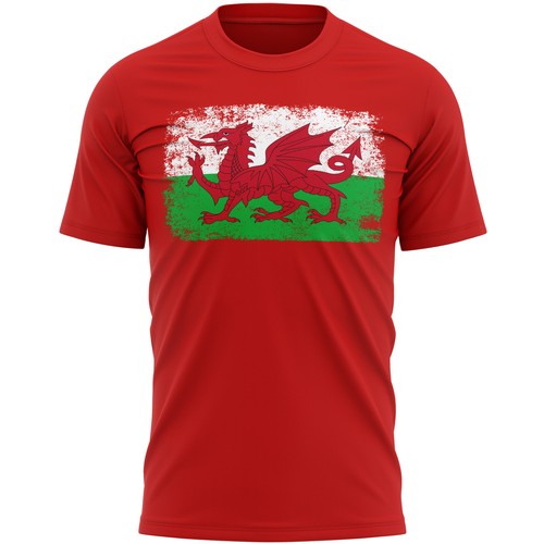 Wales grunge flag shirt - wales, t