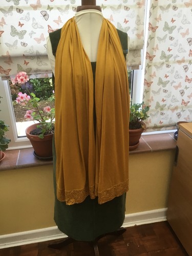 Boden gold jersey scarf - jersey, with
