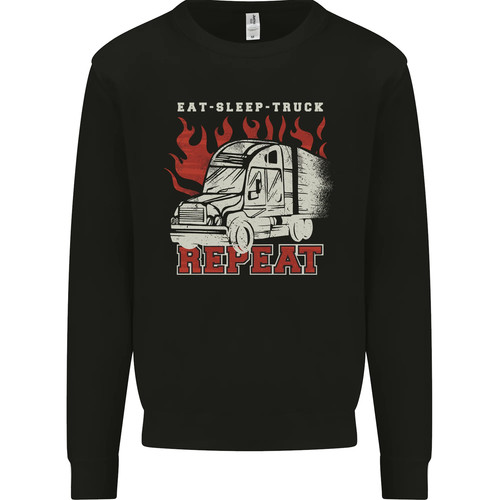 Lorry driver eat - driver, sleep
