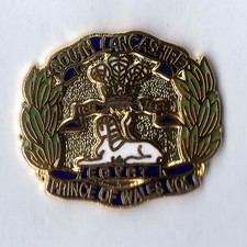 Enamel Lapel Badge SOUTH LANCASHIRE REGIMENT