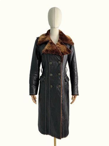 Vintage real sheepskin coat - vintage,