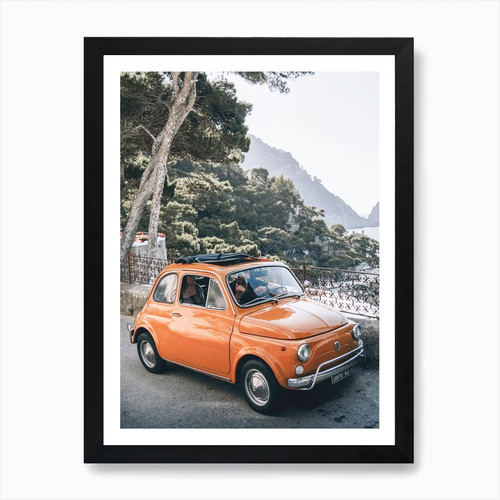 Fiat 500 art - print, wall