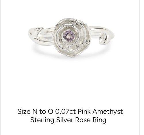 Amethyst gemstone sterling - gemstone, 4g