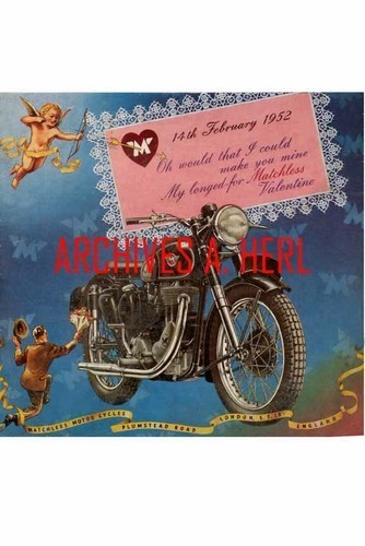 Matchless motorcycle 1952 - matchless,