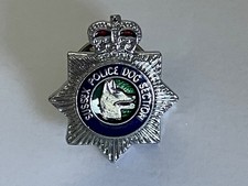 Vintage Original Sussex Police Dog Section Police Enamel Pin Badge